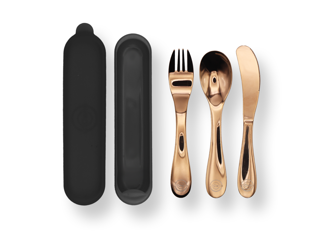 Cutlery travel kit for eco-conscious users