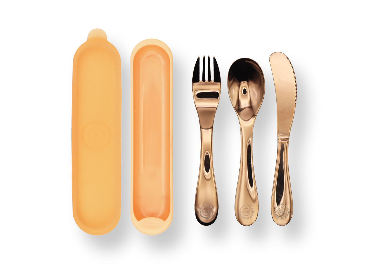 Giftable cutlery set with eco case