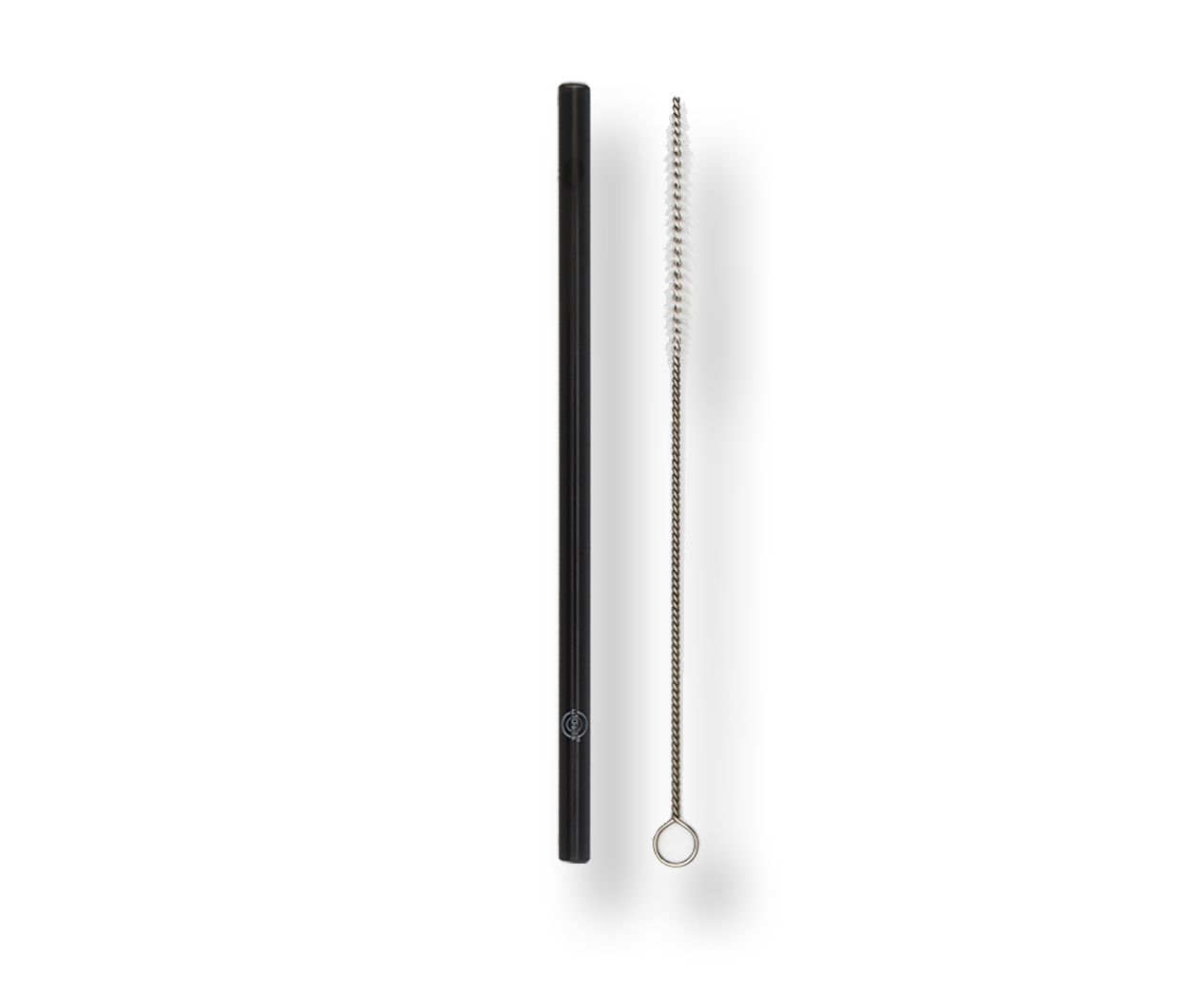 Tritan plastic straw in black color - reusable and safe for drinks