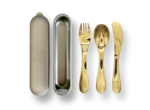 Lightweight travel cutlery and case combo